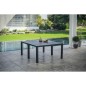 Table de jardin - Rectangulaire - Coloris : gris graphite - En résine - Modulable 3 en 1 - JULIE DOUBLE - Allibert by KETER