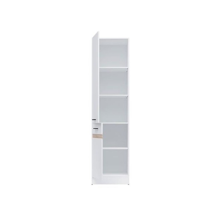 JUNONA Colonne de cuisine 2 Portes ouverture gauche - L 50 x H 196 x P 46 cm - Blanc brillant JUNONA Colonne de cuisine 2 Portes ouverture gauche - L 50 x H 196 x P 46 cm - Blanc brillant