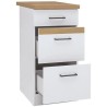 JUNONA Meuble bas de cuisine 40 cm - 3 tiroirs + plan de travail - Bla