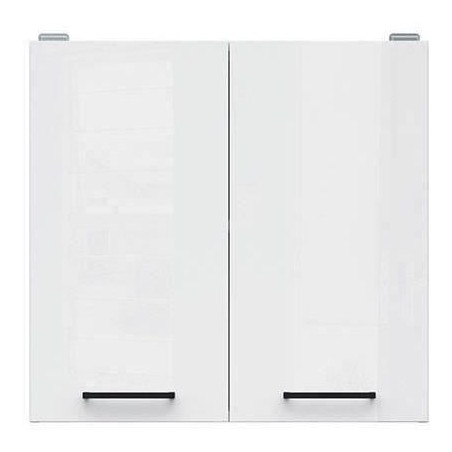 JUNONA Meuble haut 60 cm - 2 Portes - Blanc brillant