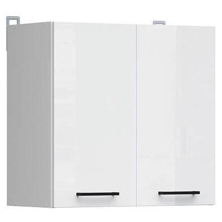 JUNONA Meuble haut 60 cm - 2 Portes - Blanc brillant