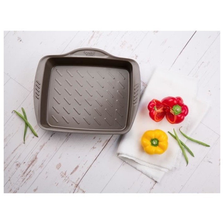 Plat a four - PYREX - 1452053 - Rectangulaire - En acier - 35 x 27 cm