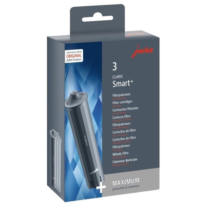 Filtre a eau JURA Cartouche Claris Smart+ 3 pieces Filtre a eau JURA Cartouche Claris Smart+ 3 pieces