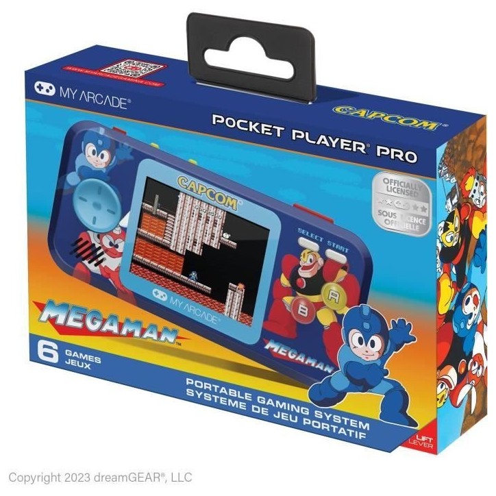 Console de jeu Pocket Player PRO - Megaman - Jeu rétrogaming - Ecran 7cm Haute Résolution - 6 jeux inclus