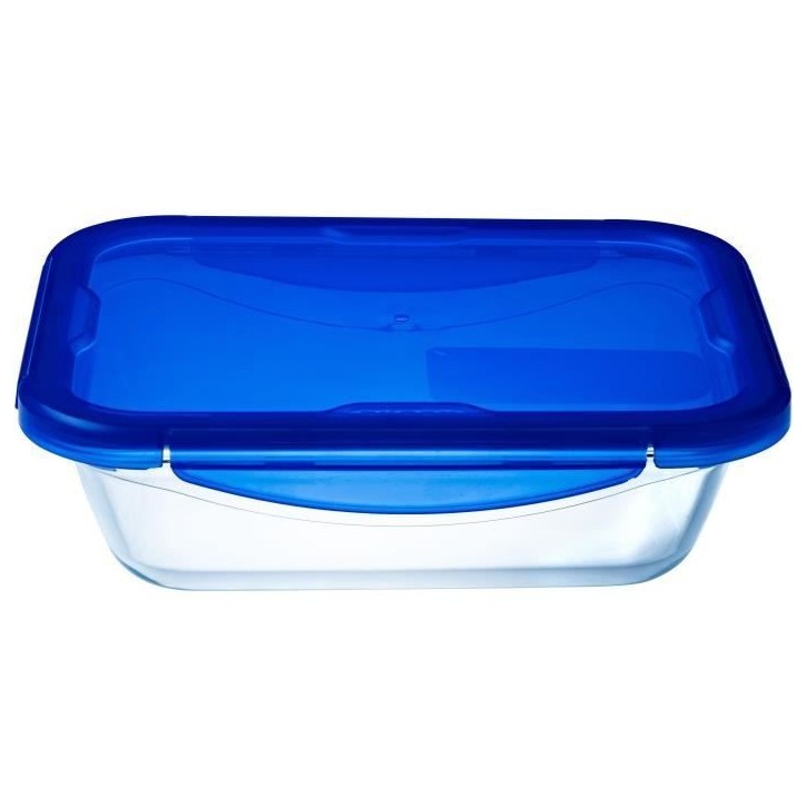 Boîte rectangulaire avec couvercle - PYREX - 1451026 - 20 x 15 cm - 800 ml - Cook & Go - Base en verre borosilicate Boîte rectangulaire avec couvercle - PYREX - 1451026 - 20 x 15 cm - 800 ml - Cook & Go - Base en verre borosilicate