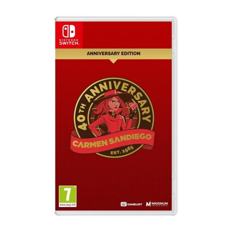 Carmen Sandiego 40th Anniversary Edition - Jeu Nintendo Switch Carmen Sandiego 40th Anniversary Edition - Jeu Nintendo Switch