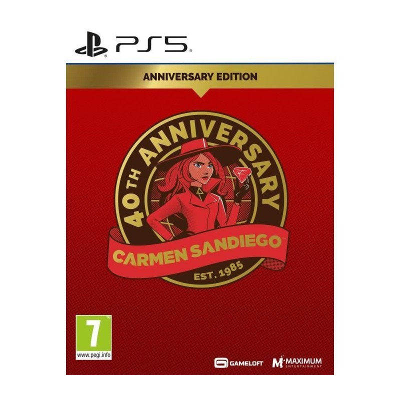 Carmen Sandiego 40th Anniversary Edition - Jeu PS5 Carmen Sandiego 40th Anniversary Edition - Jeu PS5