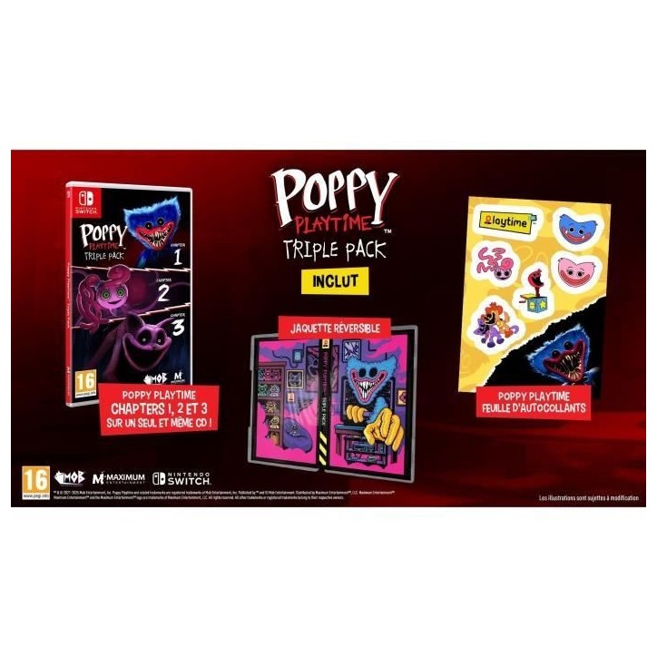 Poppy Playtime Triple - Pack Nintendo - Jeu Nintendo Switch Poppy Playtime Triple - Pack Nintendo - Jeu Nintendo Switch