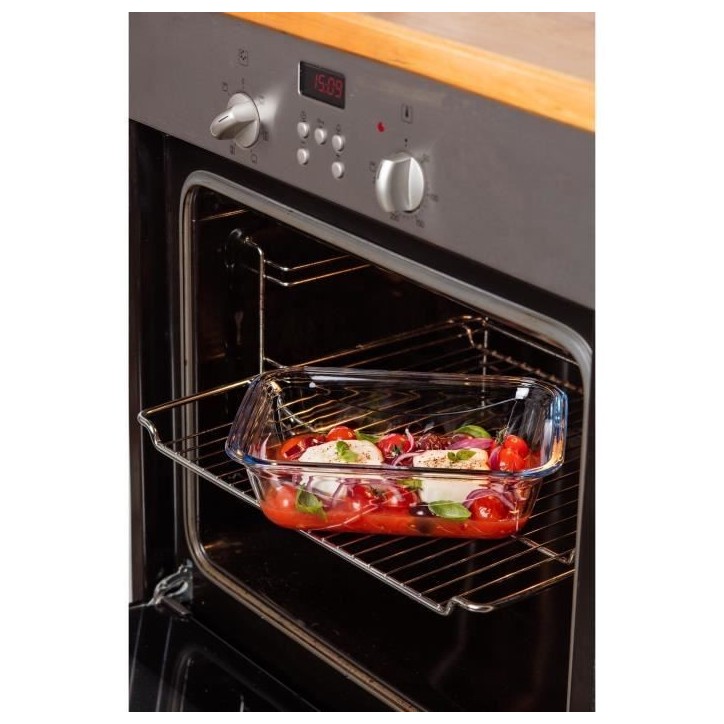 Boîte rectangulaire avec couvercle - PYREX - 1451026 - 20 x 15 cm - 800 ml - Cook & Go - Base en verre borosilicate Boîte rectangulaire avec couvercle - PYREX - 1451026 - 20 x 15 cm - 800 ml - Cook & Go - Base en verre borosilicate
