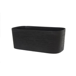 Jardiniere + réserve eau - GARDEN ID Respect - Noir-Anth 50 x 17 cm -