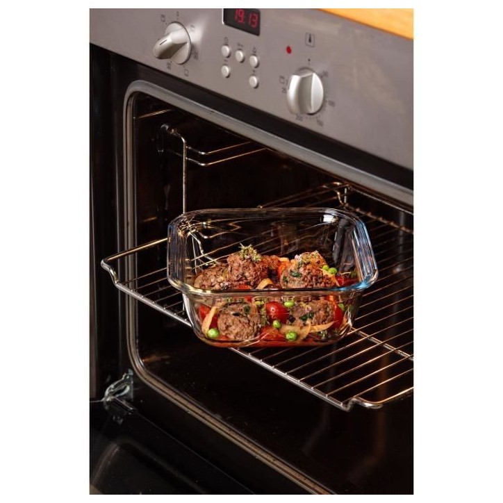 Boîte carrée avec couvercle - PYREX - 1451030 - 16 x 16 cm -800 ml - Cook & Go - Base en verre borosilicate Boîte carrée avec couvercle - PYREX - 1451030 - 16 x 16 cm -800 ml - Cook & Go - Base en verre borosilicate