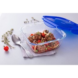 Boîte carrée avec couvercle - PYREX - 1451030 - 16 x 16 cm -800 ml -
