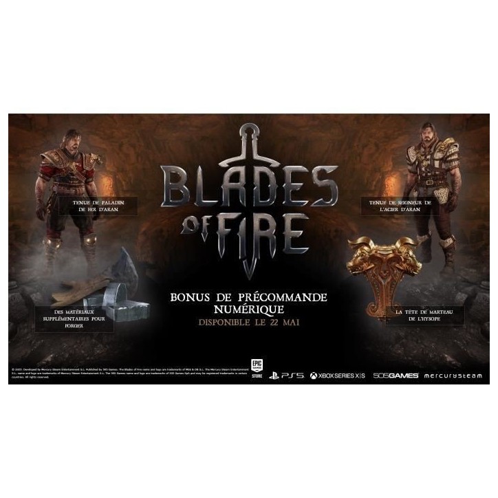 Jeu vidéo - 505 Games - Blades of Fire - Édition Day One - Action - PS5 - PEGI 18+