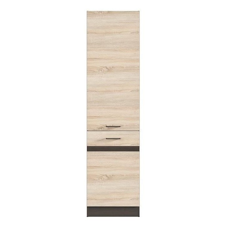 JJUNONA Colonne de cuisine 2 Portes ouverture a droite - L 50 x H 196 x P 46 cm - Chene sonoma JJUNONA Colonne de cuisine 2 Portes ouverture a droite - L 50 x H 196 x P 46 cm - Chene sonoma