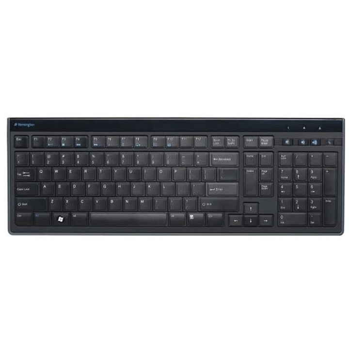 Kensington, clavier filaire Ultra Plat, Advance Fit, AZERTY, Noir Kensington, clavier filaire Ultra Plat, Advance Fit, AZERTY, Noir