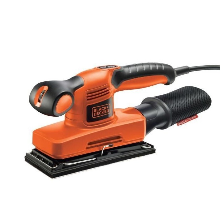 Ponceuse vibrante filaire - BLACK+DECKER - KA320EKA-QS - 240W - 5 abrasifs + coffret Ponceuse vibrante filaire - BLACK+DECKER - KA320EKA-QS - 240W - 5 abrasifs + coffret