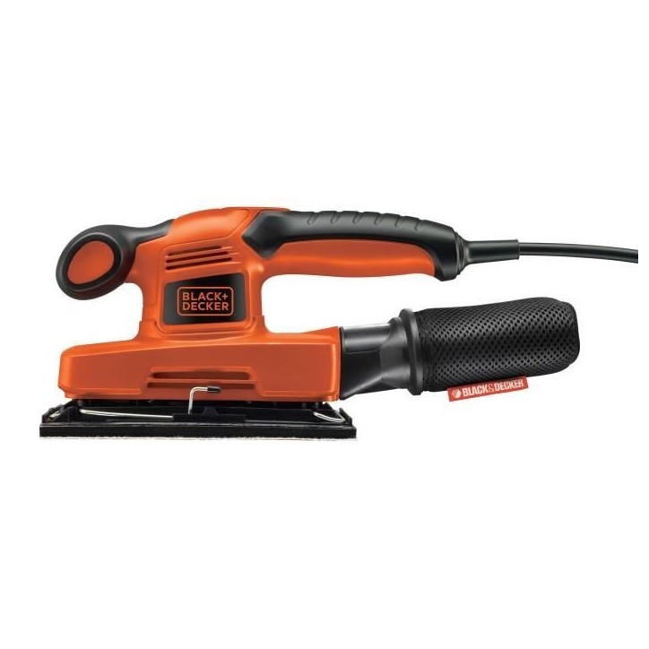 Ponceuse vibrante filaire - BLACK+DECKER - KA320EKA-QS - 240W - 5 abrasifs + coffret Ponceuse vibrante filaire - BLACK+DECKER - KA320EKA-QS - 240W - 5 abrasifs + coffret
