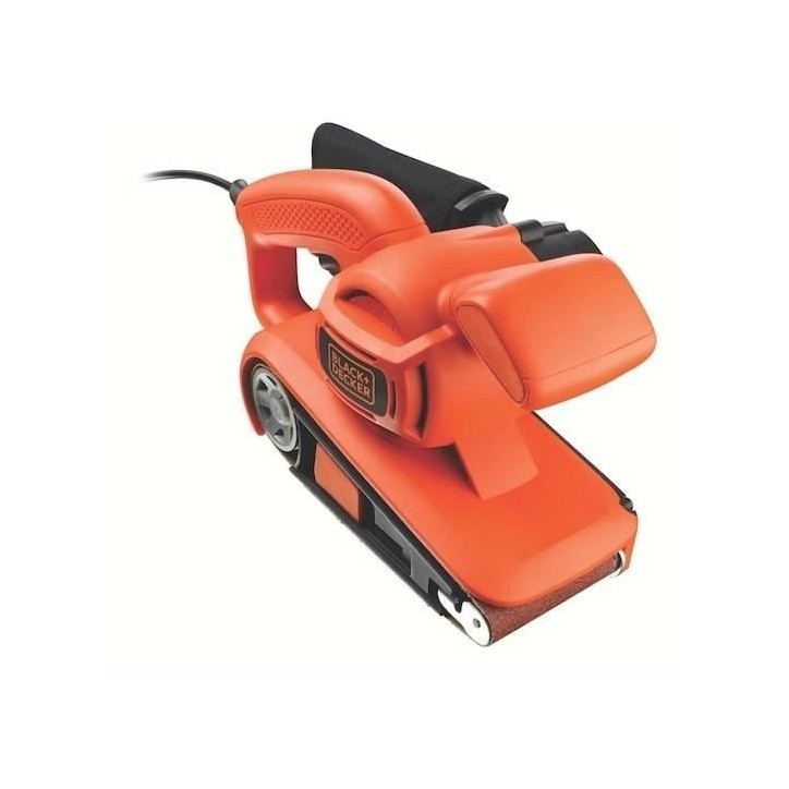 Ponceuse a bande filaire - BLACK+DECKER - KA86-QS - 720W - 75 x 457mm - avec bande abrasive et sac collecteur
