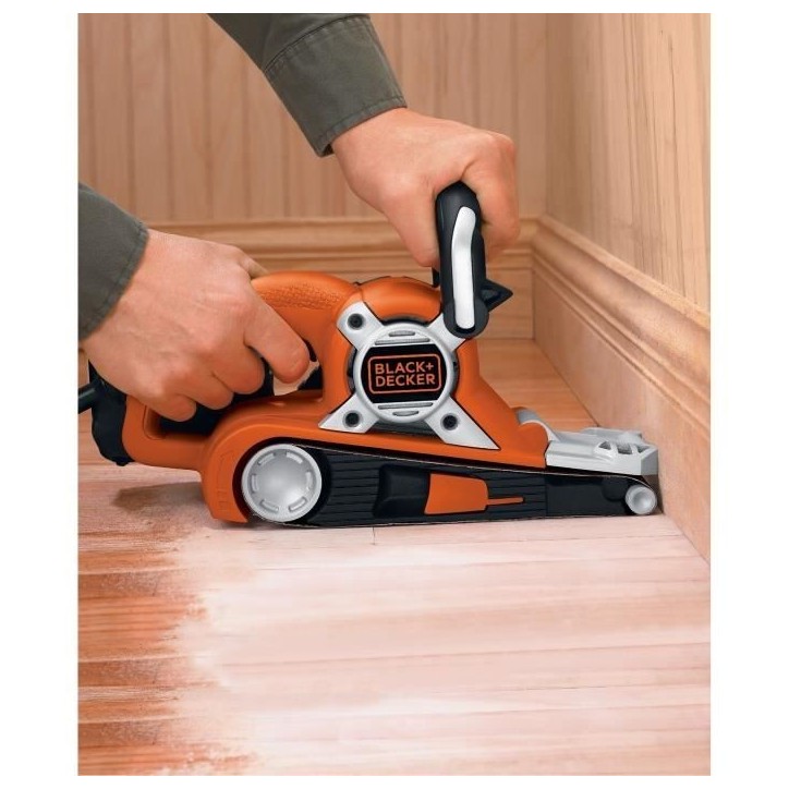 Ponceuse a bande filaire - BLACK+DECKER - KA88-QS - 720W - 75 x 193 mm