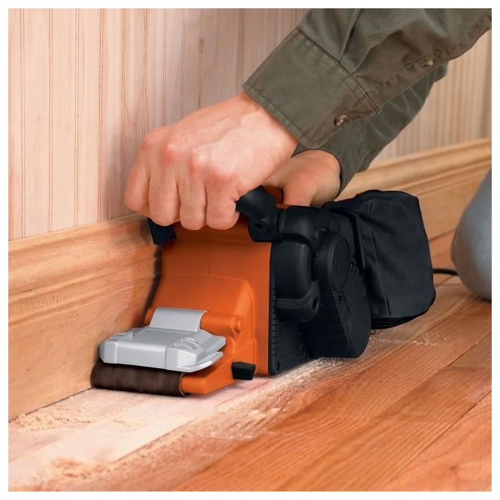 Ponceuse a bande filaire - BLACK+DECKER - KA88-QS - 720W - 75 x 193 mm