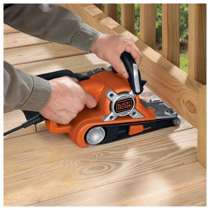 Ponceuse a bande filaire - BLACK+DECKER - KA88-QS - 720W - 75 x 193 mm