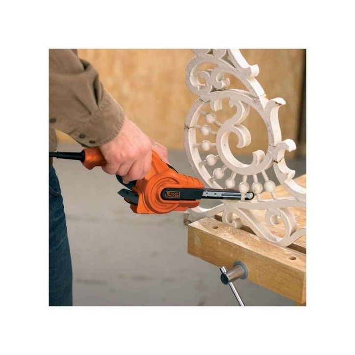 Lime électrique filaire - BLACK+DECKER - KA900E-QS - 350W - 455*13 mm - avec 3 bandes abrasives Lime électrique filaire - BLACK+DECKER - KA900E-QS - 350W - 455*13 mm - avec 3 bandes abrasives