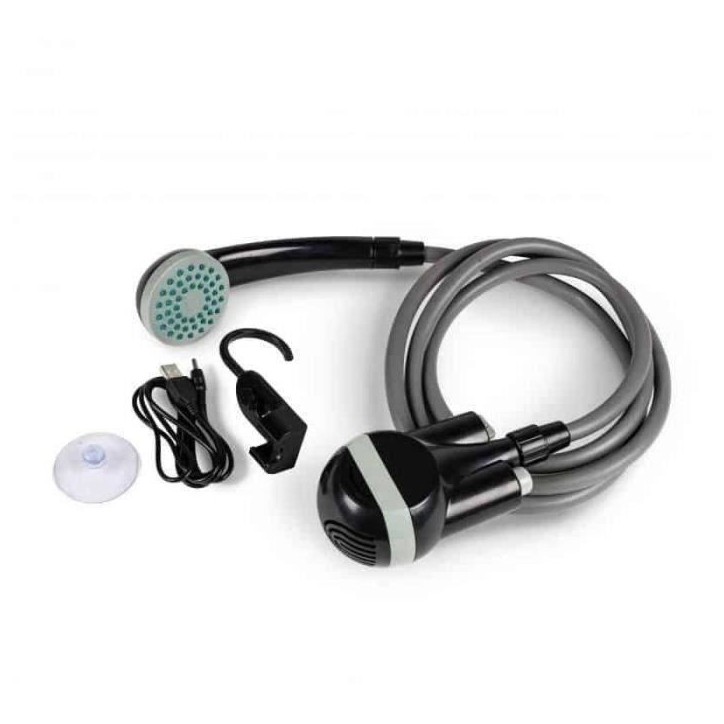 Douche électrique - KAMPA - Power Shower - Batterie rechargeable - Tuyau 1,80 m - Noir Douche électrique - KAMPA - Power Shower - Batterie rechargeable - Tuyau 1,80 m - Noir