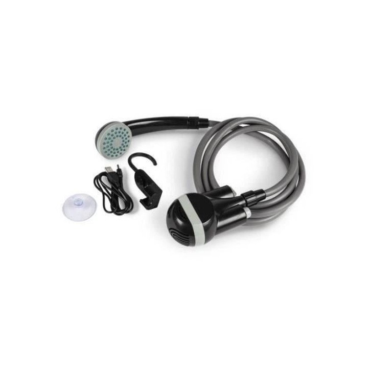 Douche électrique - KAMPA - Power Shower - Batterie rechargeable - Tuyau 1,80 m - Noir Douche électrique - KAMPA - Power Shower - Batterie rechargeable - Tuyau 1,80 m - Noir
