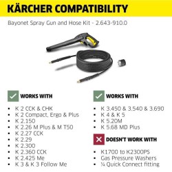 KÄRCHER Set quick coupling compatible avec toutes machines sauf model