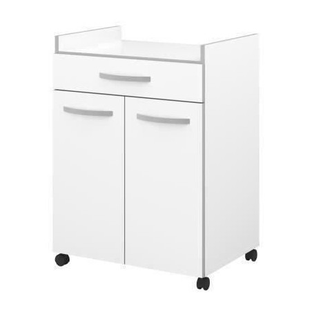 Desserte de cuisine L 60cm - Blanc mat - OSLO