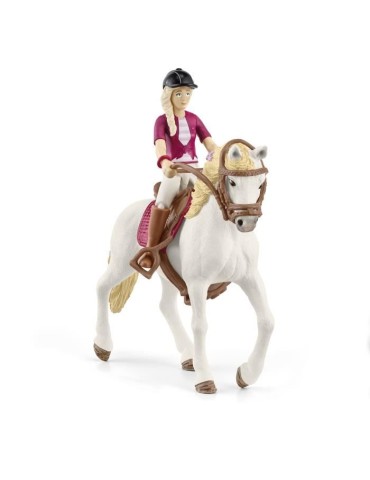 Figurine Cavaliere Sofia et Blossom, coffret schleich avec 10 éléments inclus dont 1 cheval schleich andalou et sa cavaliere,