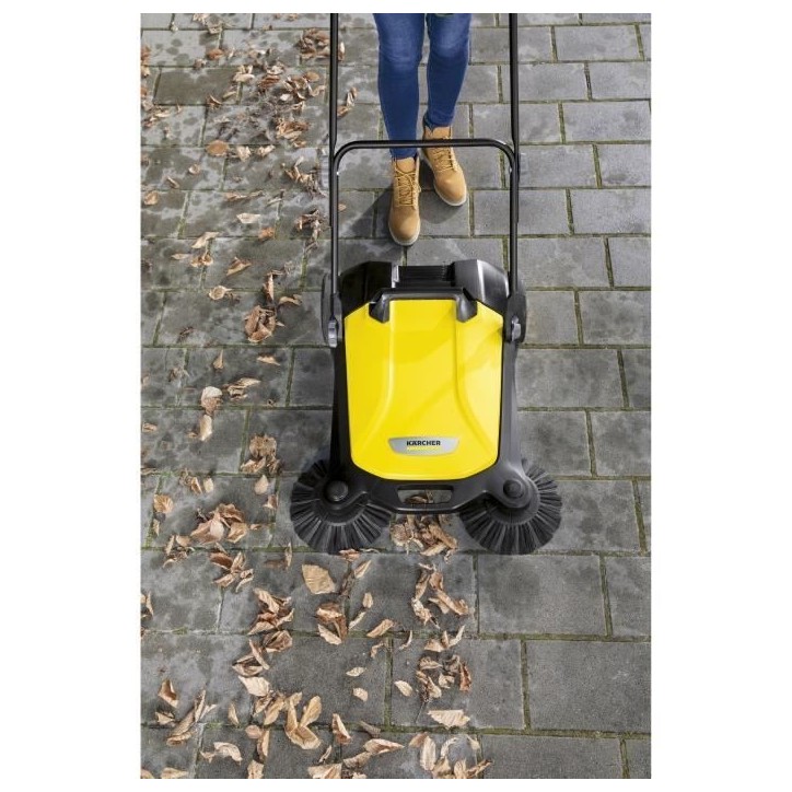 Balayeuse mécanique S 4 Twin KARCHER - Jaune et noir - Bac de 20 L Balayeuse mécanique S 4 Twin KARCHER - Jaune et noir - Bac de 20 L