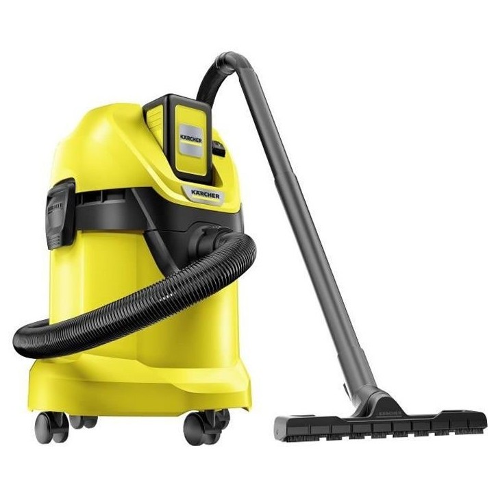 Aspirateur eau et poussiere sans fil KARCHER WD 3 - 17L - 300W - Batterie amovible 36V/2,5Ah Aspirateur eau et poussiere sans fil KARCHER WD 3 - 17L - 300W - Batterie amovible 36V/2,5Ah