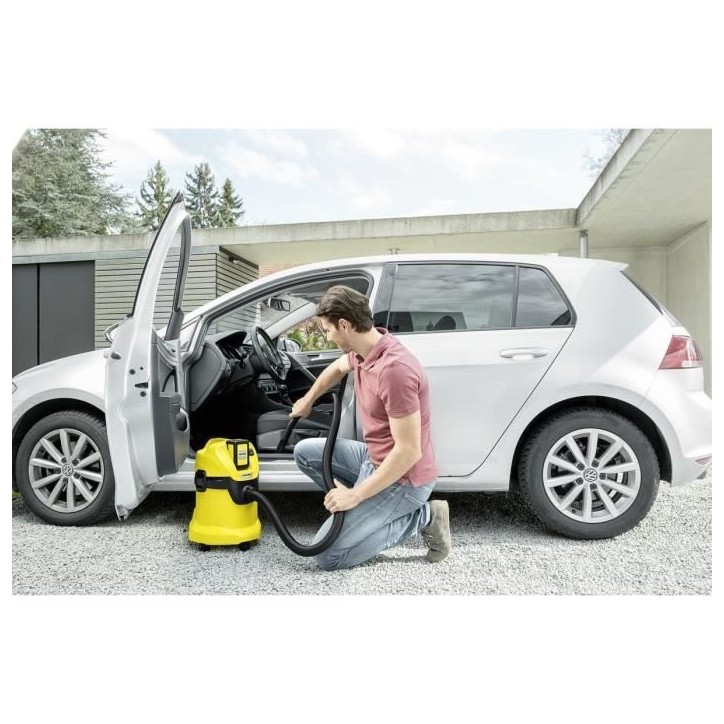 Aspirateur eau et poussiere sans fil KARCHER WD 3 - 17L - 300W - Batterie amovible 36V/2,5Ah Aspirateur eau et poussiere sans fil KARCHER WD 3 - 17L - 300W - Batterie amovible 36V/2,5Ah