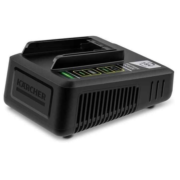 Chargeur rapide pour batteries Power 18V Kärcher 2,5 Ah et 5 Ah Chargeur rapide pour batteries Power 18V Kärcher 2,5 Ah et 5 Ah