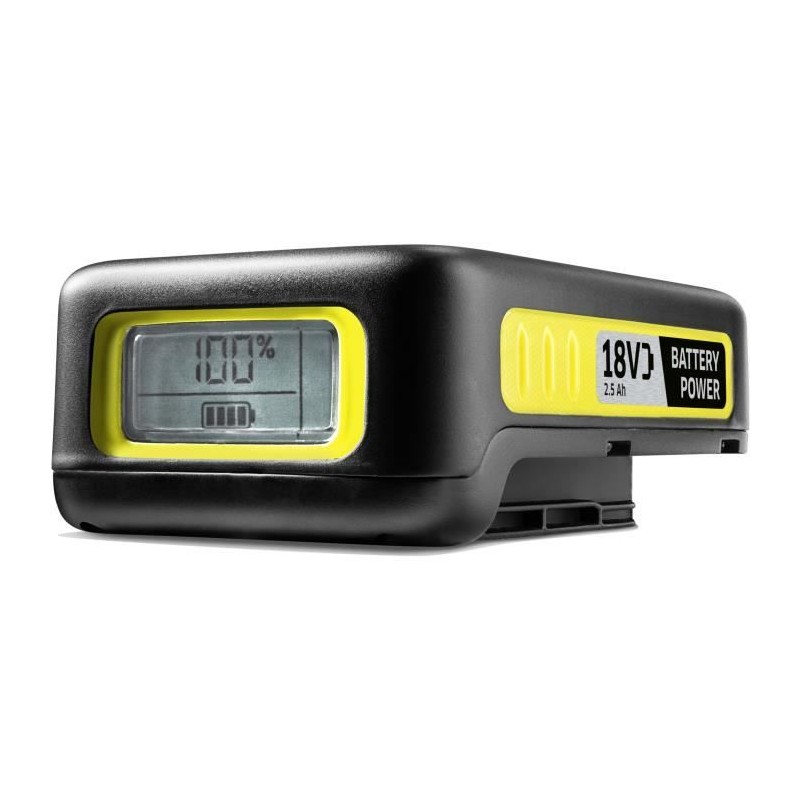 Batterie Power KARCHER 18V / 2.5 Ah - Lithium Ion - Ecran LCD - Grips Batterie Power KARCHER 18V / 2.5 Ah - Lithium Ion - Ecran LCD - Grips