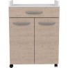 OSLO Desserte de 60 cm - 1 Tiroir et 1 Porte - L 60 x P 44 x H 81 cm -