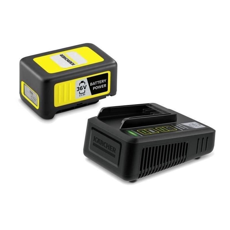 Batterie KARCHER POWER 36V / 2.5 Ah avec écran LCD et chargeur rapide Batterie KARCHER POWER 36V / 2.5 Ah avec écran LCD et chargeur rapide