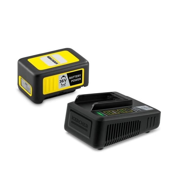 Batterie KARCHER POWER 36V / 2.5 Ah avec écran LCD et chargeur rapide Batterie KARCHER POWER 36V / 2.5 Ah avec écran LCD et chargeur rapide