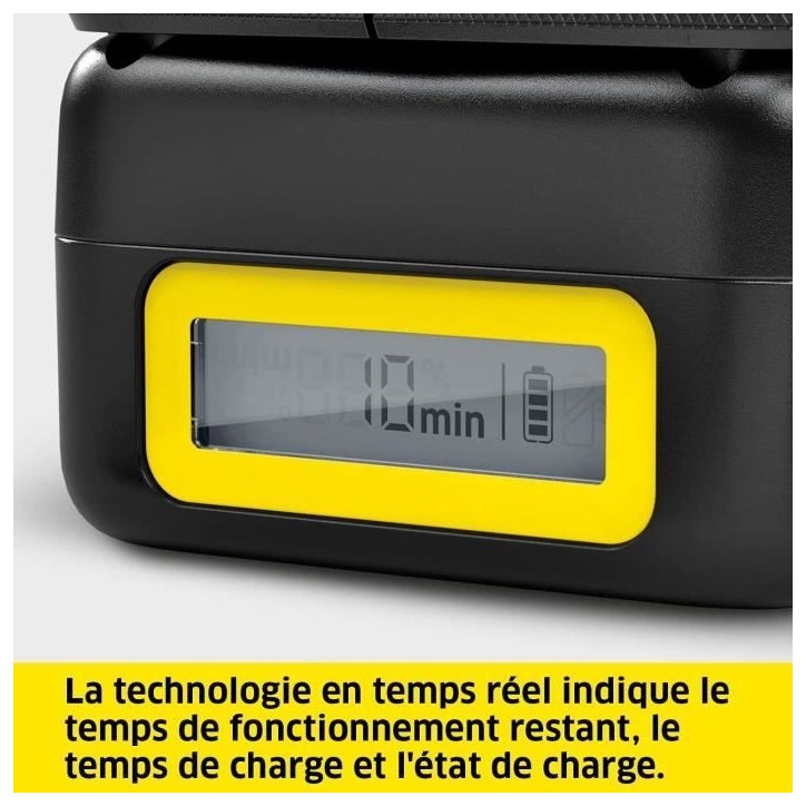 Batterie KARCHER POWER 36V / 2.5 Ah avec écran LCD et chargeur rapide Batterie KARCHER POWER 36V / 2.5 Ah avec écran LCD et chargeur rapide
