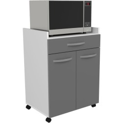 OSLO Desserte de 60 cm - 1 Tiroir et 1 Porte - L 60 x P 44 x H 81 cm -