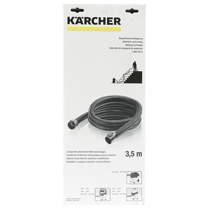 Rallonge de flexible d'aspiration 3,5 m - KARCHER - (2.863-305.0) Rallonge de flexible d'aspiration 3,5 m - KARCHER - (2.863-305.0)
