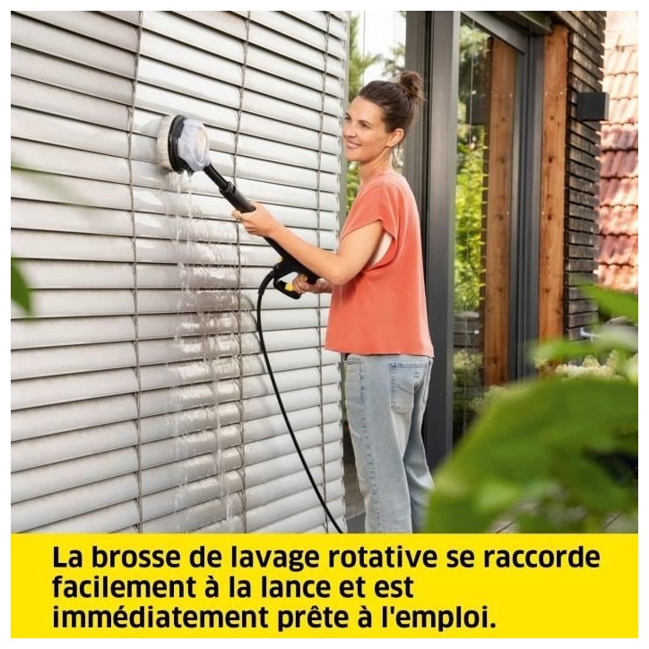 Brosse rotative - KARCHER - WB 130 - Coque transparente - Noir - Allemagne