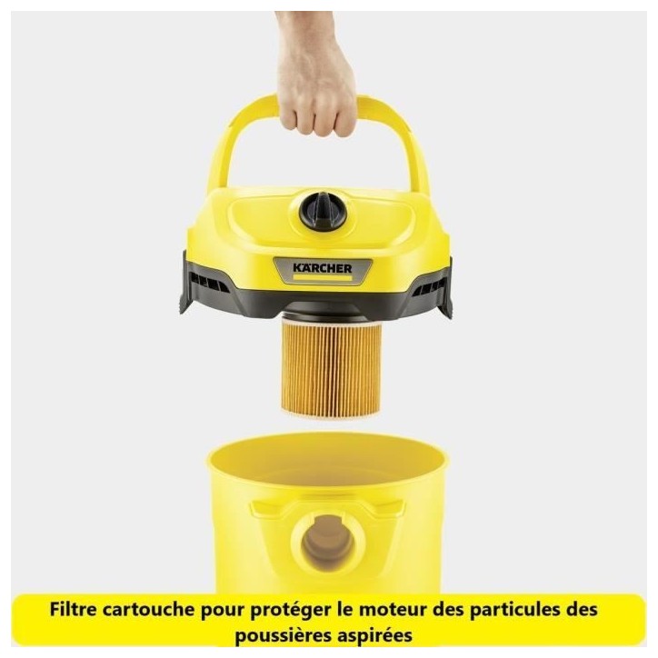 Aspirateur eau et poussieres 1000W WD2 plus 2 V-15/4/18/C - KÄRCHER - 16280110 Aspirateur eau et poussieres 1000W WD2 plus 2 V-15/4/18/C - KÄRCHER - 16280110