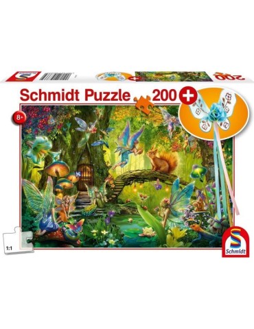 Puzzle Fées dans la foret - SCHMIDT SPIELE - 200 pieces - Avec baguette magique