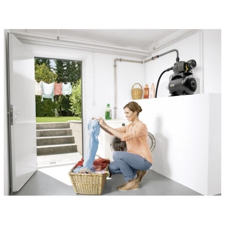 Pompe de surface automatique Karcher BP 3.200 Home pour l'alimentation domestique a partir de l'eau récupérée