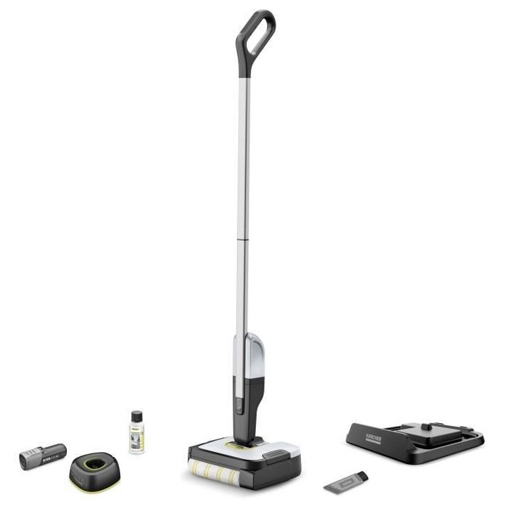 KARCHER FC 2-4 - Nettoyeur de sols - Récupere les saletés seches et humides en un seul passage - Position parking