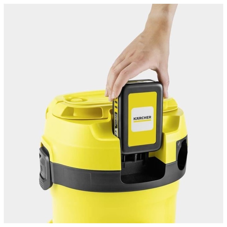 Aspirateur eau et poussieres sans fil WD 2-18 V-12/18 (sans batterie) KARCHER Aspirateur eau et poussieres sans fil WD 2-18 V-12/18 (sans batterie) KARCHER