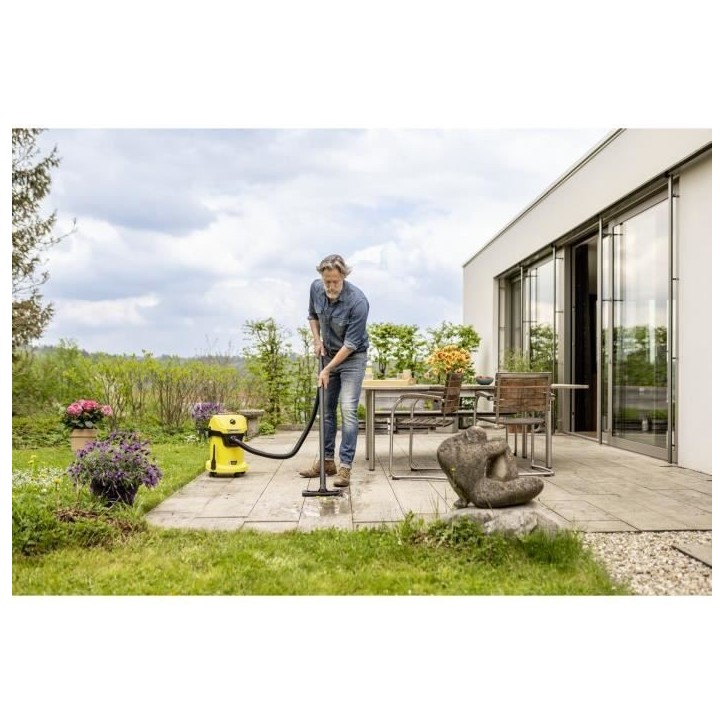 Aspirateur eau et poussieres sans fil KARCHER WD3-18 V-17/20 - Jaune et noir - Plastique - (sans batterie ni chargeur) Aspirateur eau et poussieres sans fil KARCHER WD3-18 V-17/20 - Jaune et noir - Plastique - (sans batterie ni chargeur)