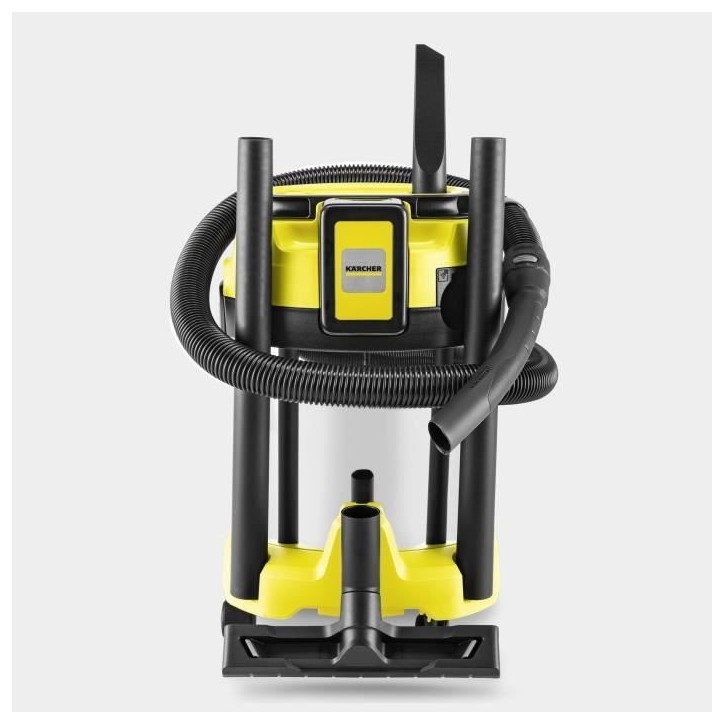 Aspirateur eau et poussieres sans fil KARCHER WD 3-18 S V-17/20 - Acier - 17 l - (sans batterie ni chargeur) Aspirateur eau et poussieres sans fil KARCHER WD 3-18 S V-17/20 - Acier - 17 l - (sans batterie ni chargeur)